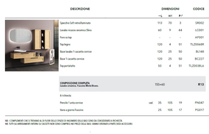 MOBILI DA BAGNO SERIE FRAME R13