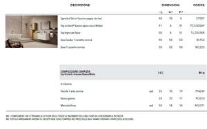 MOBILI DA BAGNO SERIE FRAME R16