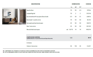 MOBILI DA BAGNO SERIE FRAME R19
