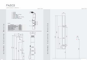 PANNELLO DOCCIA PA803