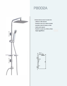 COLONNA DOCCIA A MURO PB002A