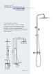 COLONNA DOCCIA CON MISCELATORE PM1107